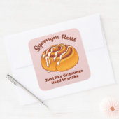 Sticker Carré Synonym Rolls Comme Grammer Utilisé Pour Faire (Enveloppe)