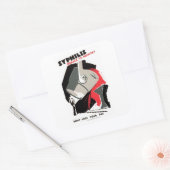 Sticker Carré Syphilis ~ Menace pour l'industrie (Enveloppe)