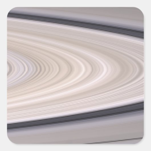 Sticker Carré Système d'anneau de Saturne (Devant)