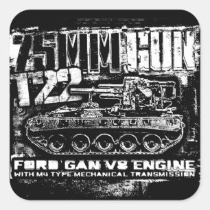 Sticker Carré T22 à 75mm