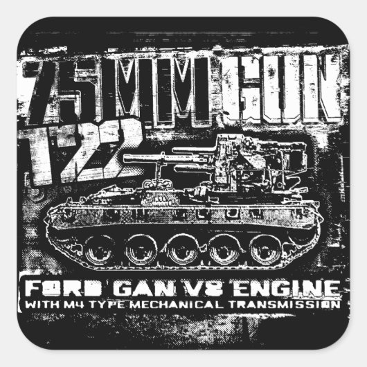 Sticker Carré T22 à 75mm (Devant)