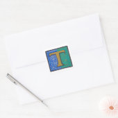 STICKER CARRÉ T - MINIATURE (Enveloppe)
