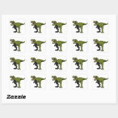 Sticker Carré T-Rex Articles personnalisés (Feuille)