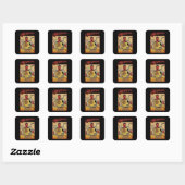 Sticker Carré T-Shirt (Feuille)