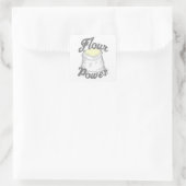 Sticker Carré T-shirt Flour Power (Sac)