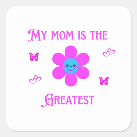 Sticker Carré T-shirt foncé de base (Devant)