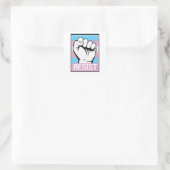 Sticker Carré T-shirt Résistance Trans (Sac)