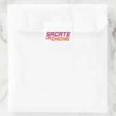 Sticker Carré T-shirt Sacate las chichis (Sac)