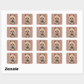 Sticker Carré T-shirt TERRIER AUSTRALIEN (Feuille)