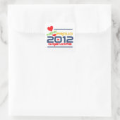 Sticker Carré T-shirts et cadeaux 2012 de Fière Papi (Sac)