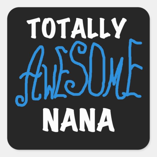 Sticker Carré T-shirts et cadeaux bleus totalement (Devant)