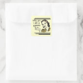 Sticker Carré T-shirts et cadeaux Retro Gammie (Sac)