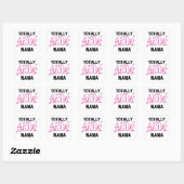 Sticker Carré T-shirts et cadeaux roses totalement (Feuille)