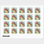 Sticker Carré Tabagisme (Feuille)