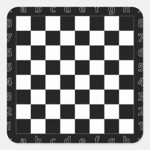Sticker Carré table d'échecs