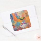 Sticker Carré Table d'été (Enveloppe)