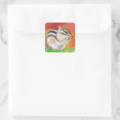 Sticker Carré Tableau Chipmunk (Sac)