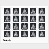 Sticker Carré Tableau noir Sparkboard Noël Sparkies Snowflake Tr (Feuille)