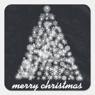 Sticker Carré Tableau noir Sparkboard Noël Sparkies Snowflake Tr
