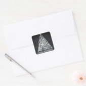 Sticker Carré Tableau noir Sparkboard Noël Sparkies Snowflake Tr (Enveloppe)