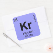 Sticker Carré Tableau périodique des éléments (Krypton) (Enveloppe)