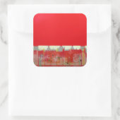 Sticker Carré Tableau rouge (Sac)