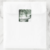 Sticker Carré Tables de Noël dans la salle Durbar (Sac)