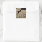 Sticker Carré Tablette avec script cuneiform, de Uruk (Sac)