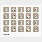 Sticker Carré Tablier d'impression tout-en-un (Feuille)