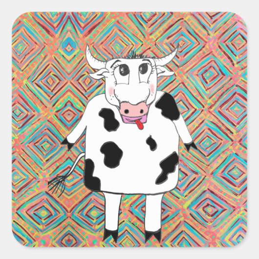 Sticker Carré Tablier d'impression tout-en-un (Devant)