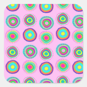 Sticker Carré Taches simples