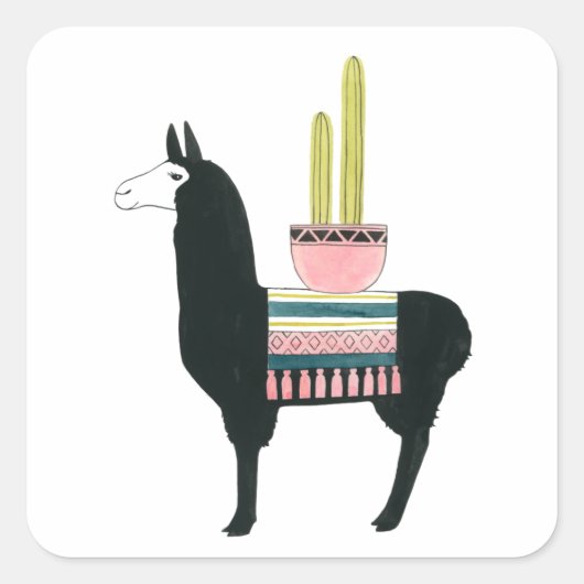 Sticker Carré Taco à propos d'amour (Devant)