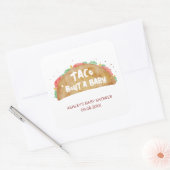 Sticker Carré Taco 'Bout a Baby shower Fiesta (Enveloppe)
