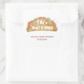 Sticker Carré Taco 'Bout a Baby shower Fiesta (Sac)