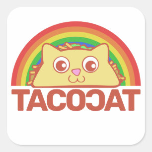 Sticker Carré TacoCat Deluxe B