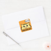 Sticker Carré TacoCat Meow (Enveloppe)