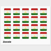 Sticker Carré Tadjikistan (Feuille)