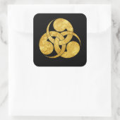 Sticker Carré Tadpole Mon clan samouraï japonais (Sac)