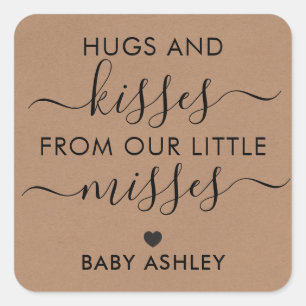 Sticker Carré Tag, Bébé, Bébé, Bébé, baby shower