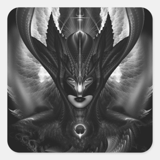 Sticker Carré Taidushan Sai TOT BlackSun (Devant)