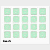 Sticker Carré "Take One" Wonderland Tea Party invitant Green (Feuille)