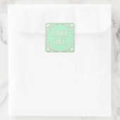 Sticker Carré "Take One" Wonderland Tea Party invitant Green (Sac)