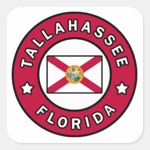 Sticker Carré Tallahassee Floride