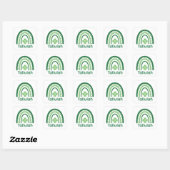 Sticker Carré Tallulah Nom Clover Boho Rainbow (Feuille)