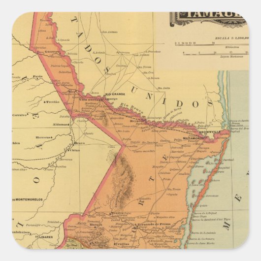 Sticker Carré Tamaulipas (Devant)