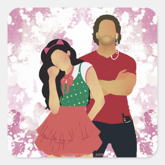 Sticker Carré Tangé comme nous - AC (Devant)