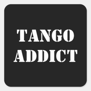 Sticker Carré Tango Addict Tanguero Tango Argentin 