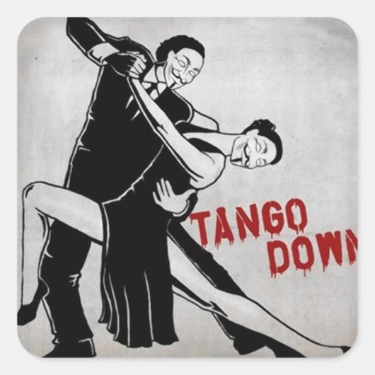 STICKER CARRÉ TANGO DESSOUS (Devant)