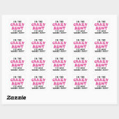 Sticker Carré Tante folle (Feuille)