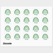 Sticker Carré Tanya Nom Clover Boho Rainbow (Feuille)